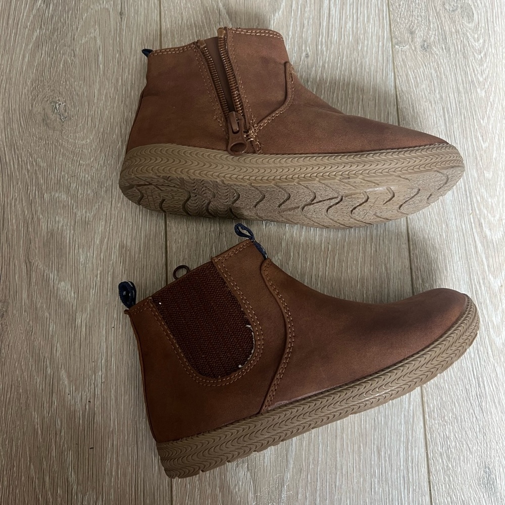 Boys size 12 Cat and Jack boots. Tags off but Like New. Never worn